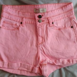 High rise jean shorts